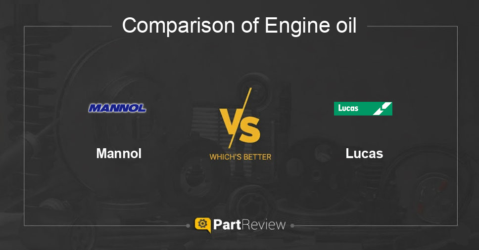 Comparison of engine oil Mannol and Lucas