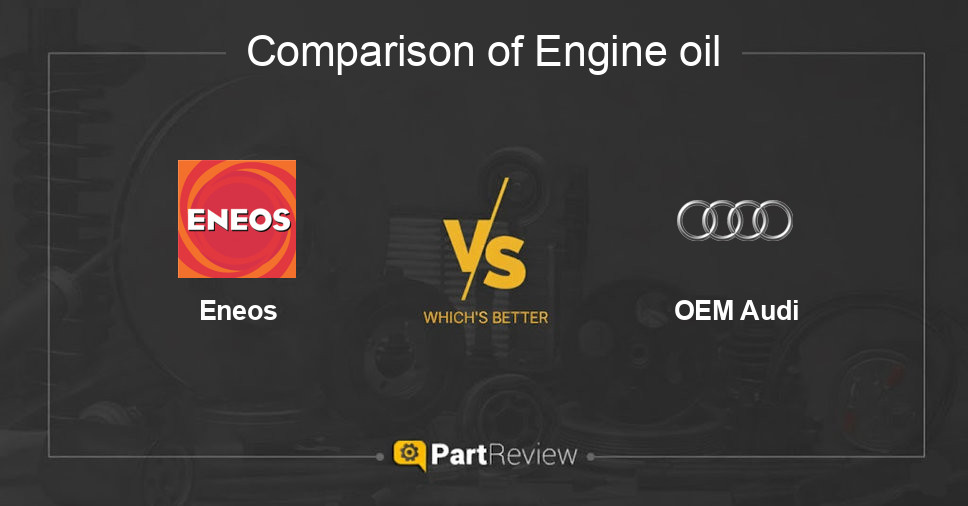 Comparison of engine oil Eneos and OEM Audi
