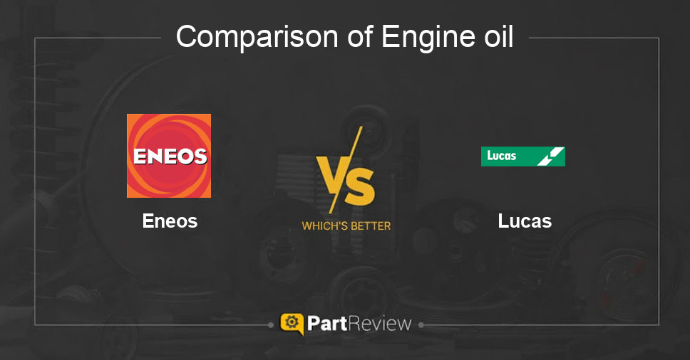 Comparison of engine oil Eneos and Lucas