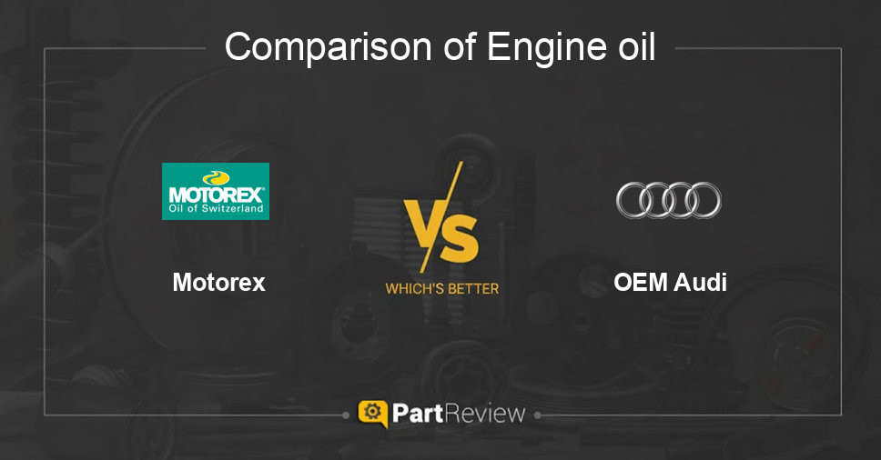 Comparison of engine oil Motorex and OEM Audi