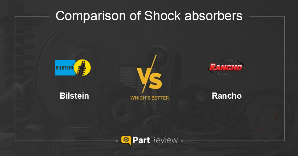 Comparison of shock absorbers Bilstein and Rancho