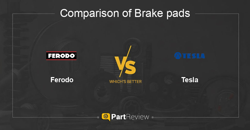 Comparison of brake pads Ferodo and Tesla