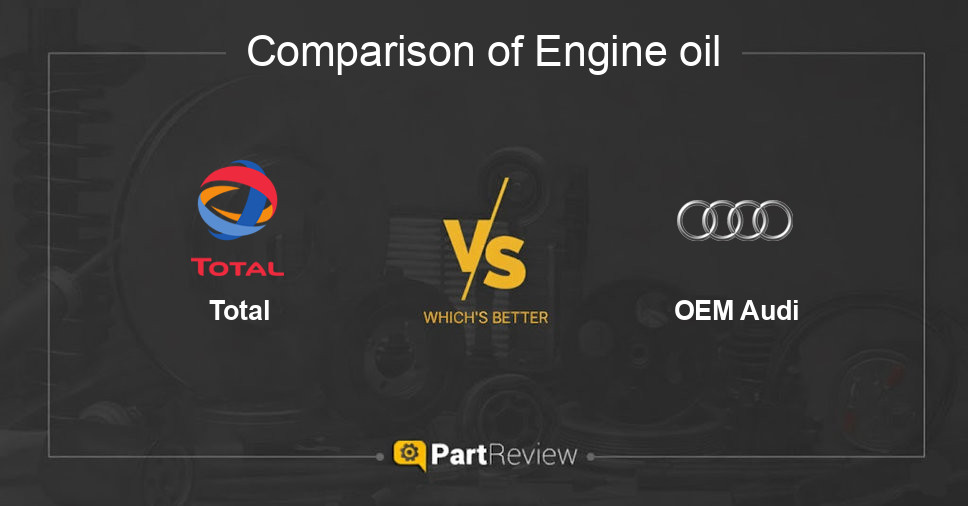 Comparison of engine oil Total and OEM Audi
