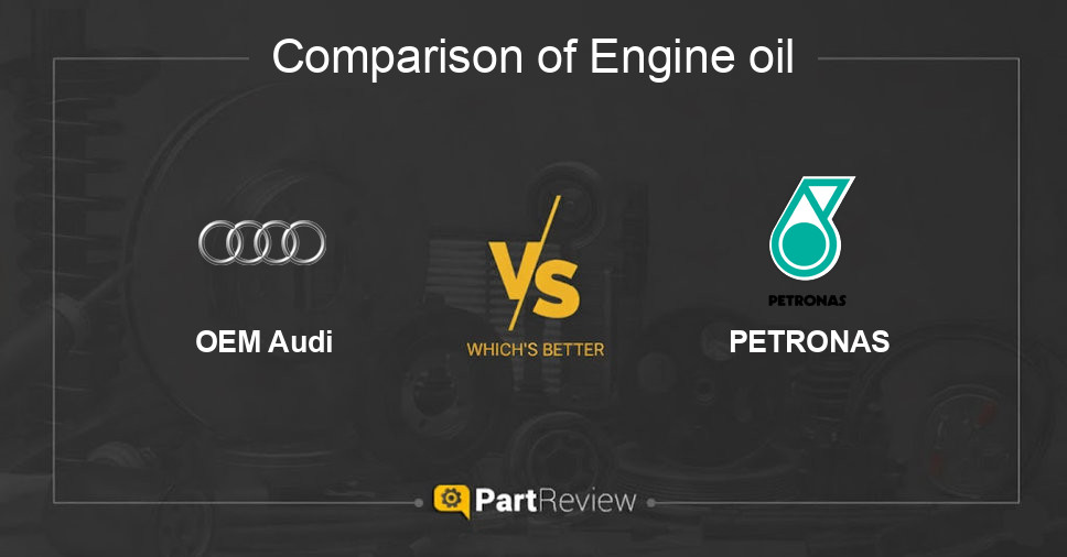 Comparison of engine oil OEM Audi and PETRONAS