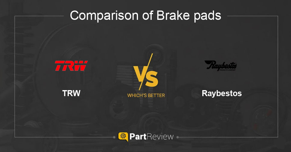 Comparison of brake pads TRW and Raybestos