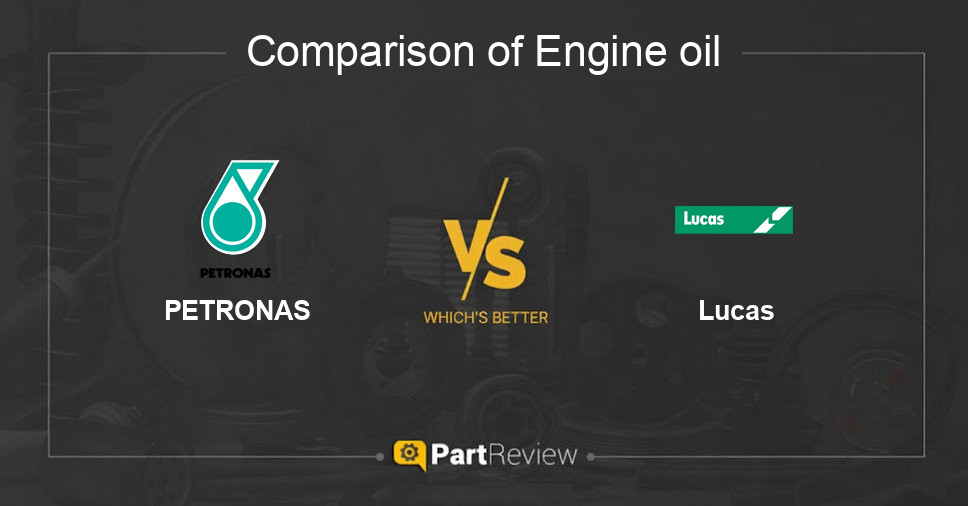Comparison of engine oil PETRONAS and Lucas