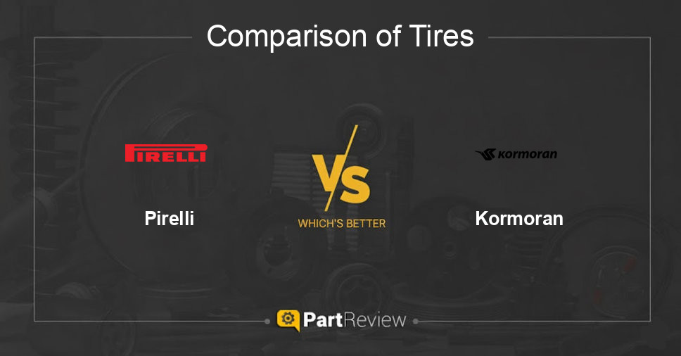 Comparison of tires Pirelli and Kormoran