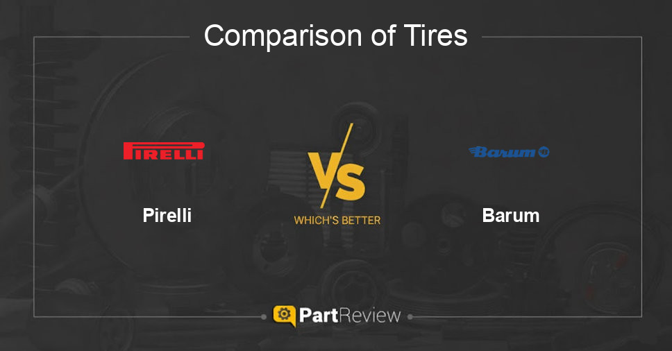 Comparison of tires Pirelli and Barum