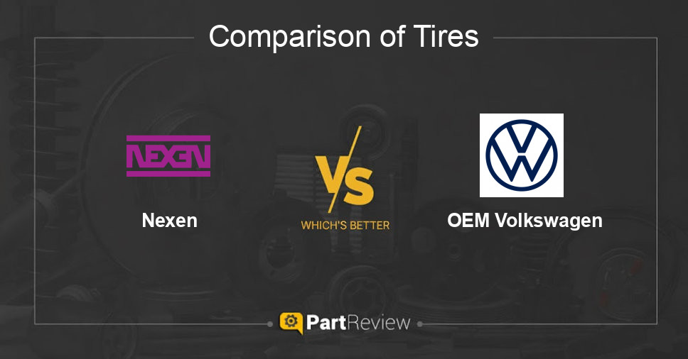 Comparison of tires Nexen and OEM Volkswagen