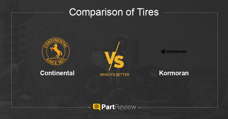 Comparison of tires Continental and Kormoran