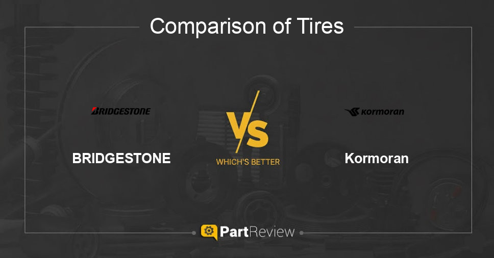Comparison of tires BRIDGESTONE and Kormoran