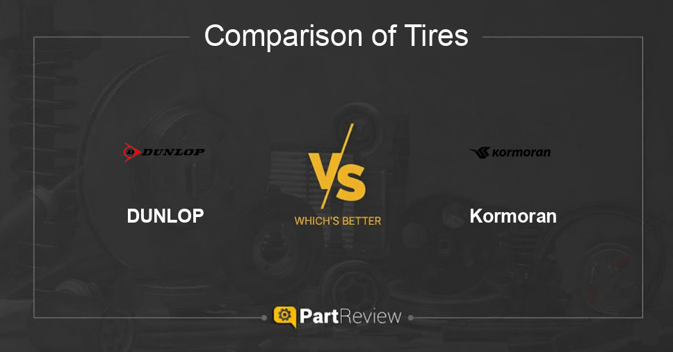 Comparison of tires DUNLOP and Kormoran