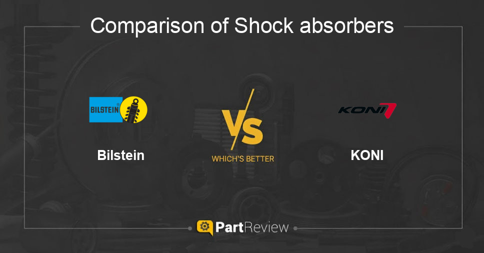 Comparison of shock absorbers Bilstein and KONI