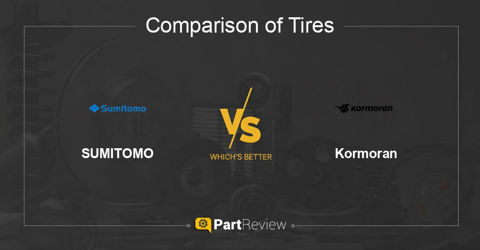 Comparison of tires SUMITOMO and Kormoran