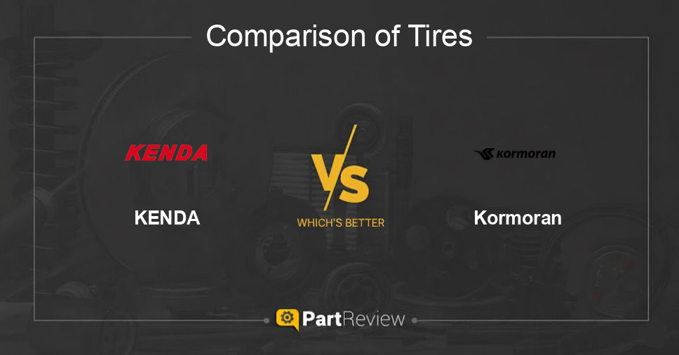Comparison of tires KENDA and Kormoran