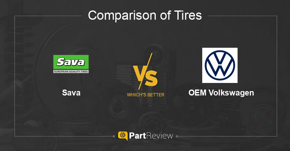 Comparison of tires Sava and OEM Volkswagen