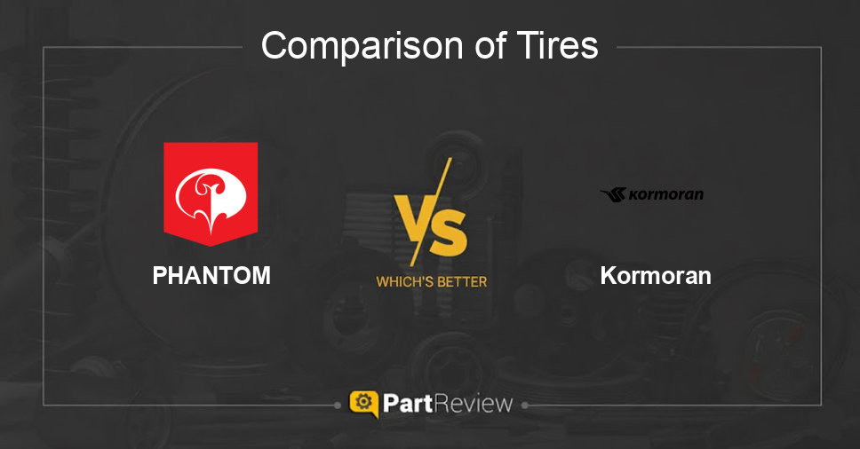 Comparison of tires PHANTOM and Kormoran