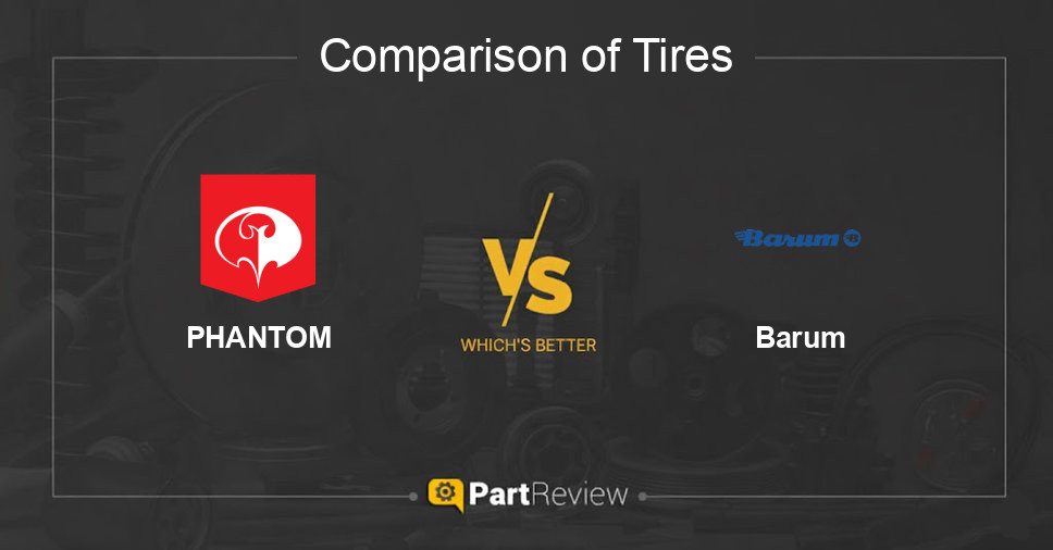 Comparison of tires PHANTOM and Barum
