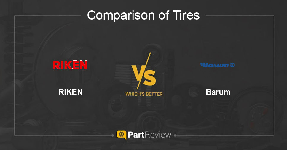 Comparison of tires RIKEN and Barum