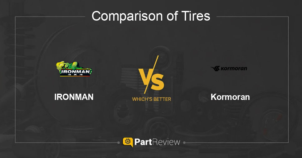 Comparison of tires IRONMAN and Kormoran