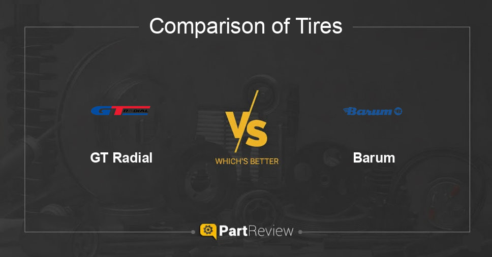 Comparison of tires GT Radial and Barum