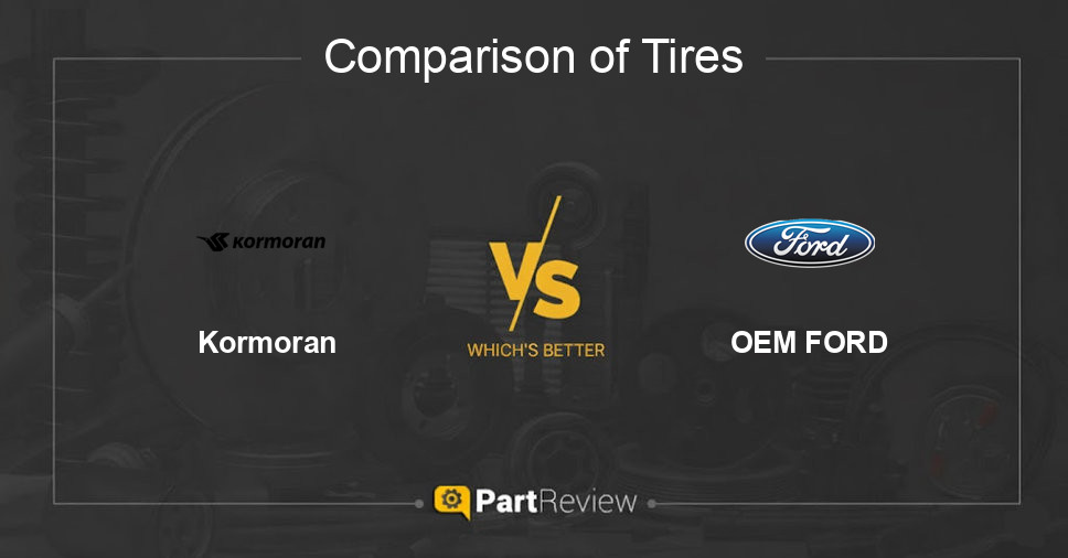Comparison of tires Kormoran and OEM FORD