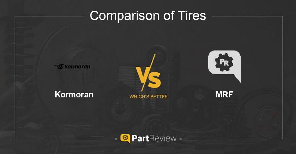 Comparison of tires Kormoran and MRF