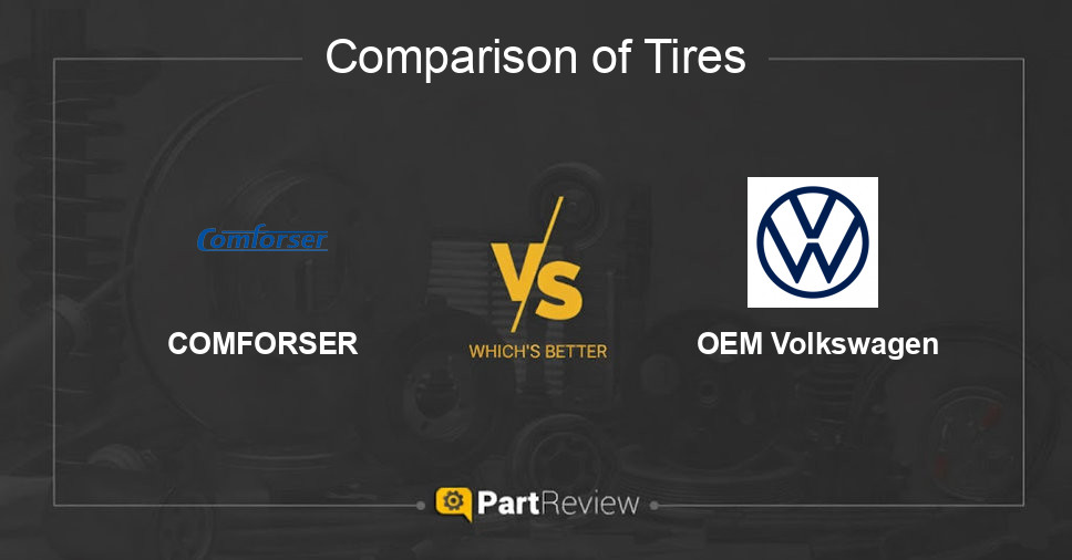 Comparison of tires COMFORSER and OEM Volkswagen