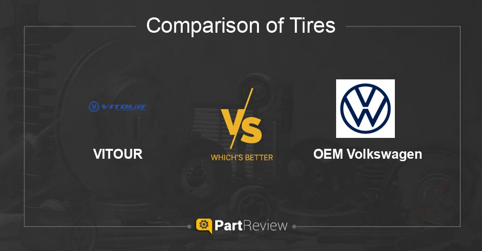 Comparison of tires VITOUR and OEM Volkswagen