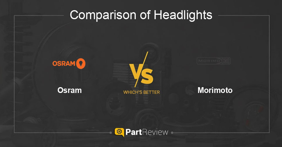 Comparison of headlights Osram and Morimoto