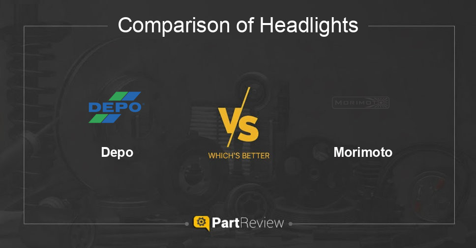 Comparison of headlights Depo and Morimoto