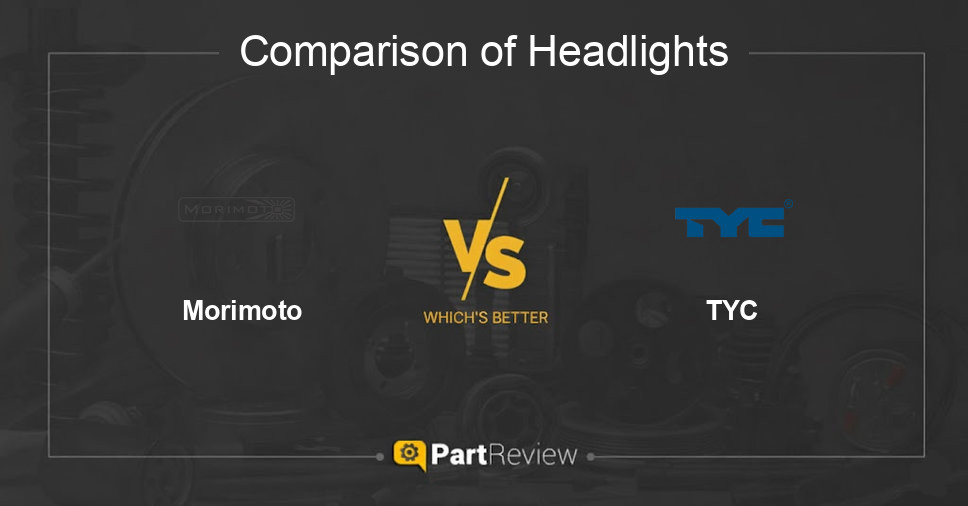 Comparison of headlights Morimoto and TYC