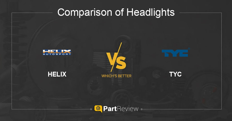 Comparison of headlights HELIX and TYC