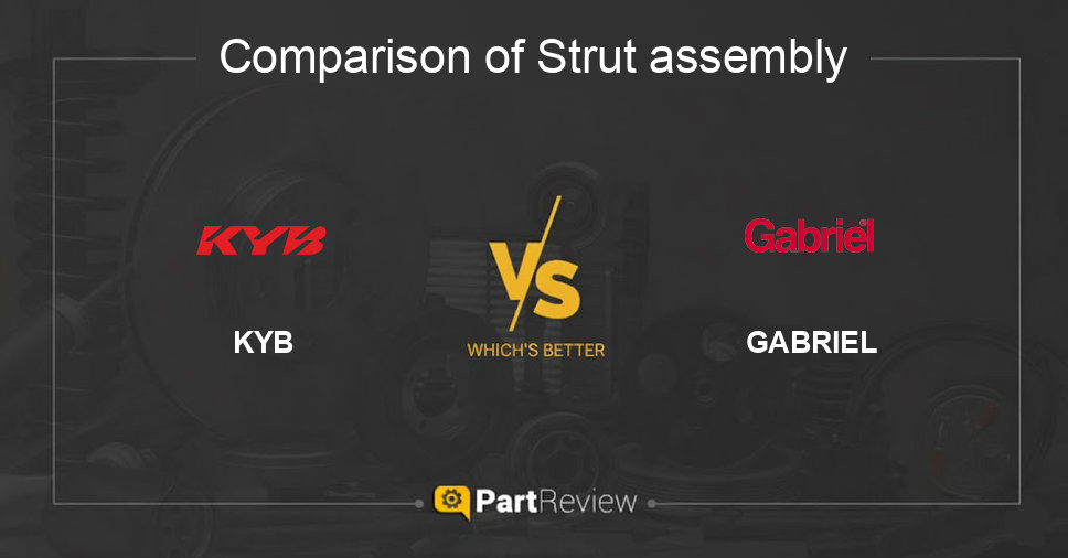 Comparison of strut assembly KYB and GABRIEL