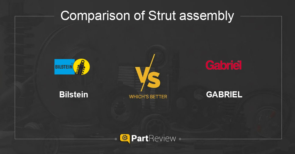 Comparison of strut assembly Bilstein and GABRIEL