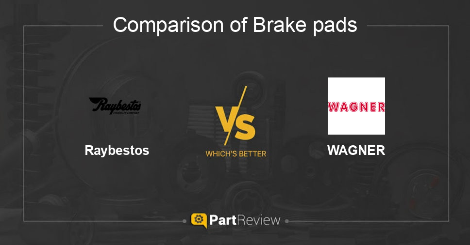Comparison of brake pads Raybestos and WAGNER