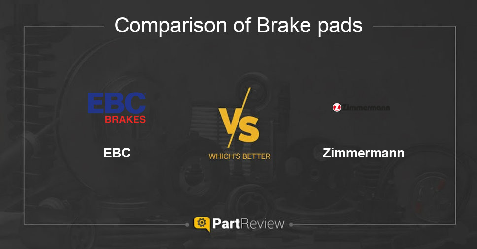 Comparison of brake pads EBC and Zimmermann