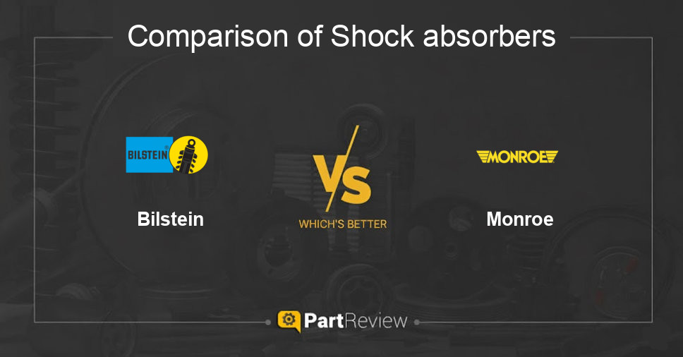 Comparison of shock absorbers Bilstein and Monroe