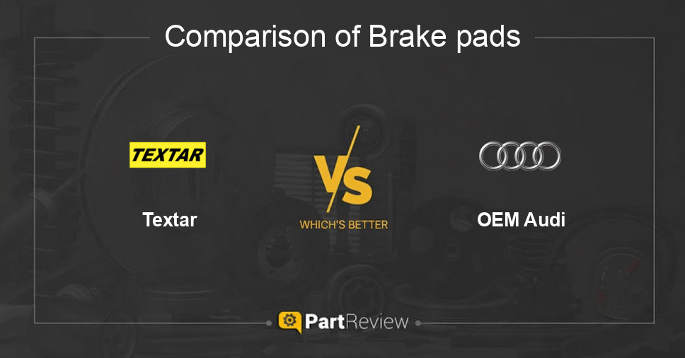 Comparison of brake pads Textar and OEM Audi