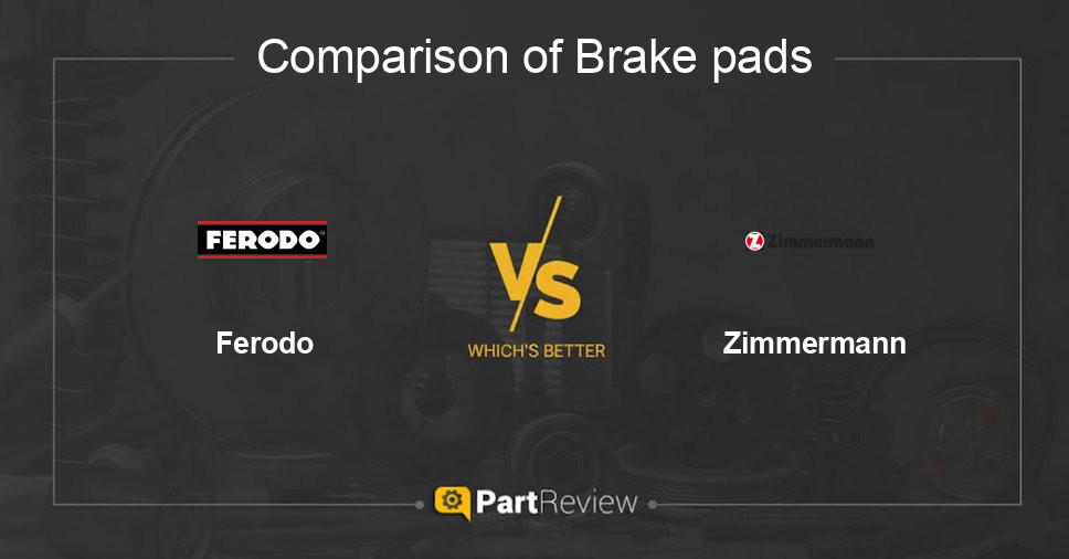 Comparison of brake pads Ferodo and Zimmermann