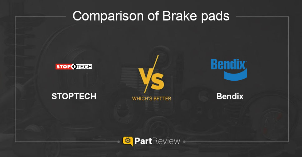 Comparison of brake pads STOPTECH and Bendix