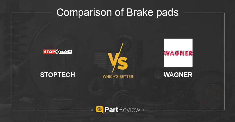 Comparison of brake pads STOPTECH and WAGNER