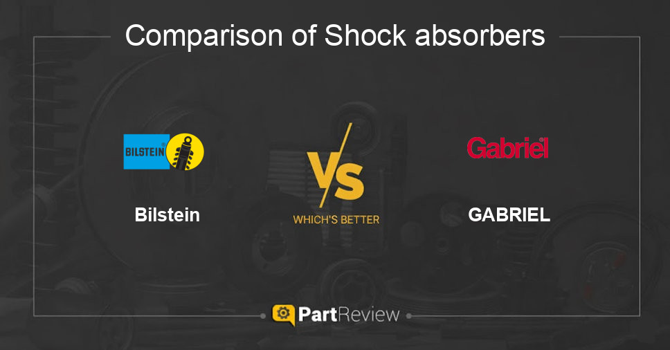 Comparison of shock absorbers Bilstein and GABRIEL
