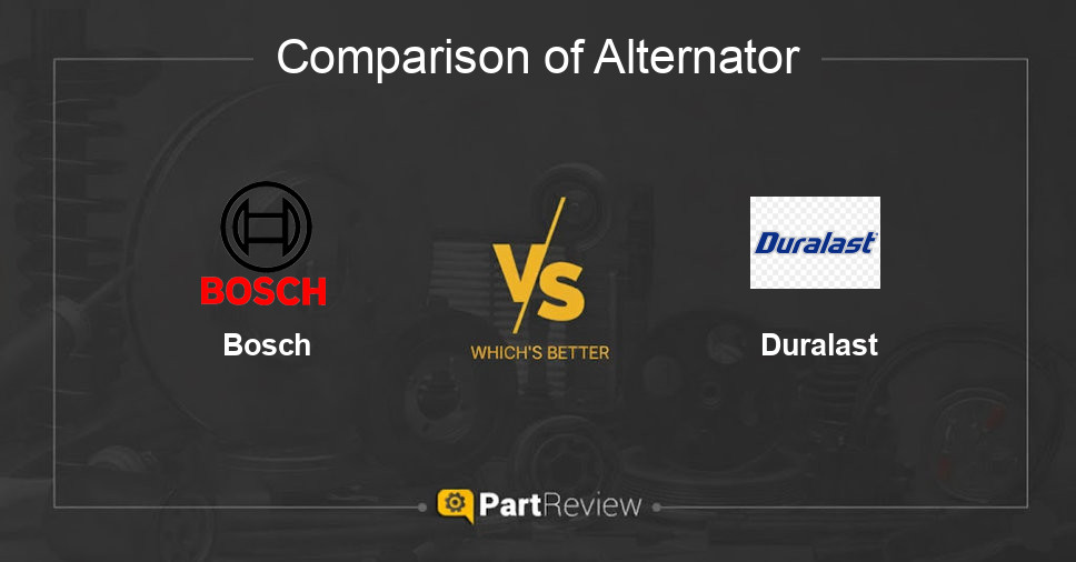 Comparison of alternator Bosch and Duralast