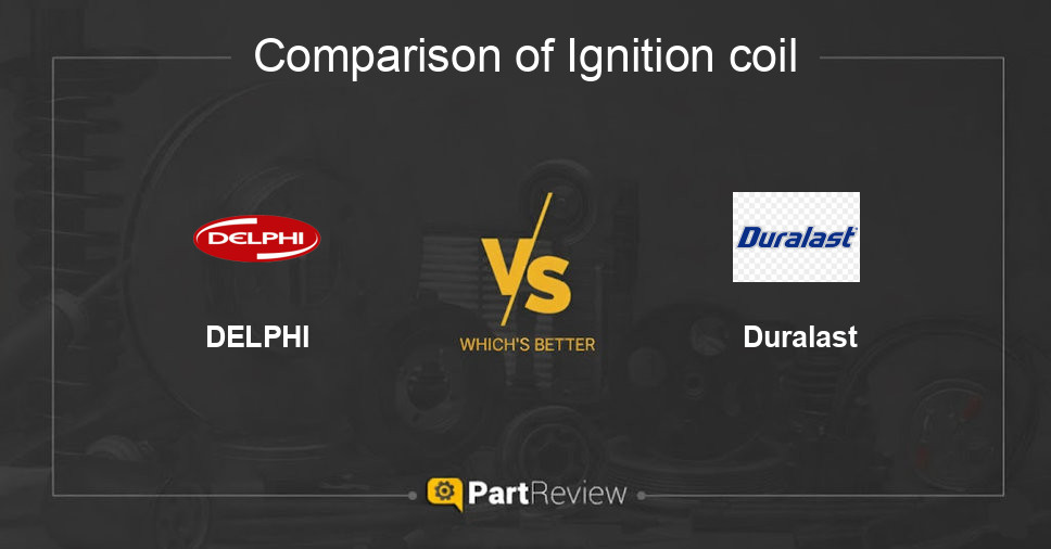 Comparison of ignition coil DELPHI and Duralast