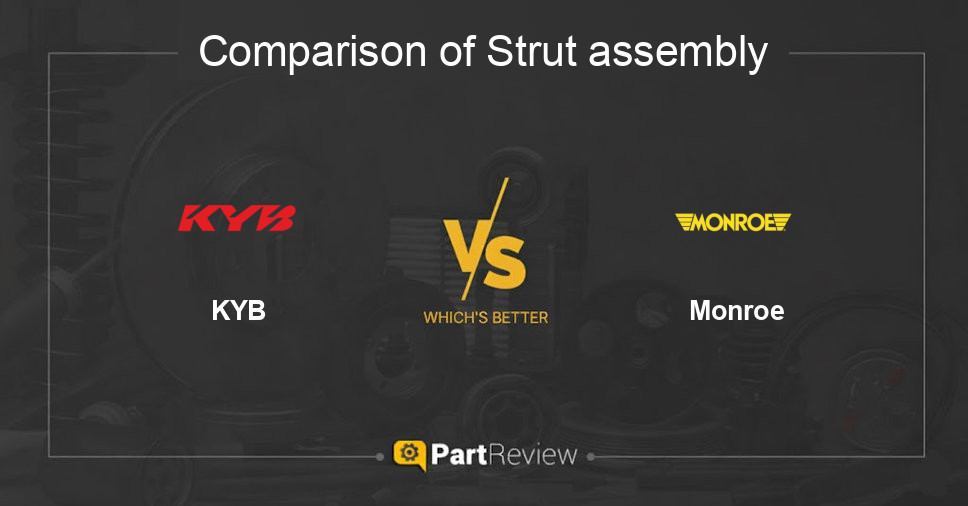 Comparison of strut assembly KYB and Monroe