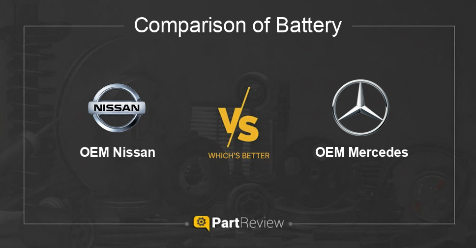 Comparison of battery OEM Nissan and OEM Mercedes