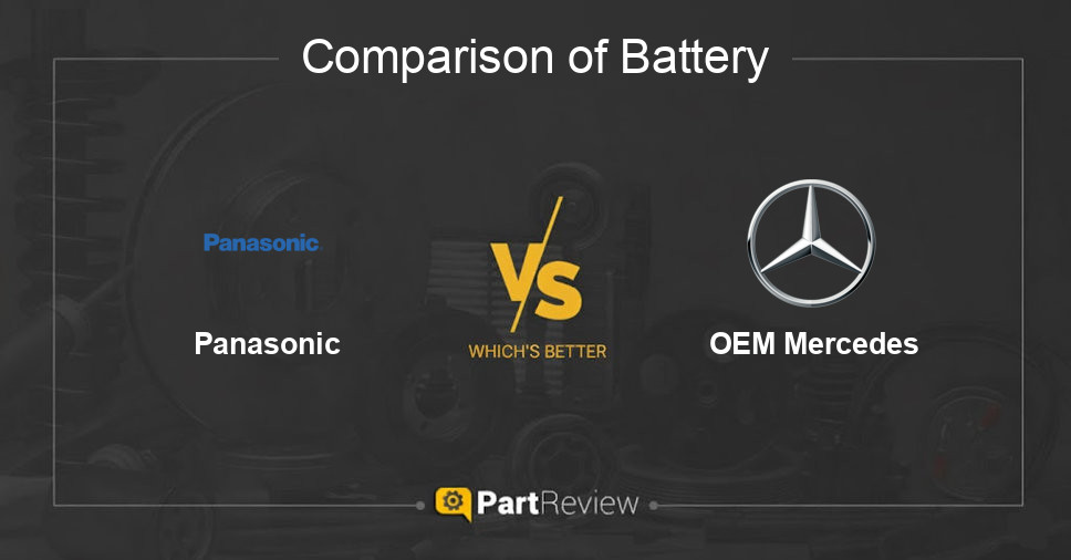 Comparison of battery Panasonic and OEM Mercedes