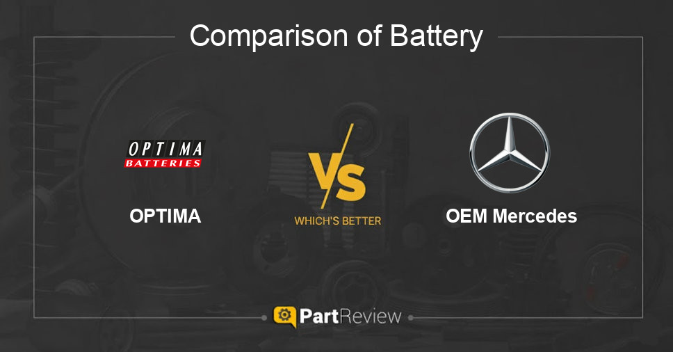 Comparison of battery OPTIMA and OEM Mercedes