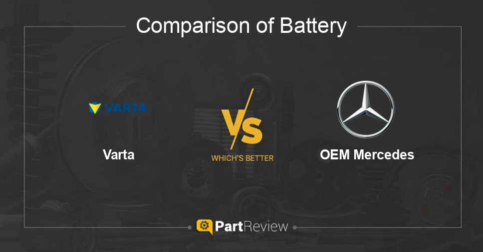 Comparison of battery Varta and OEM Mercedes